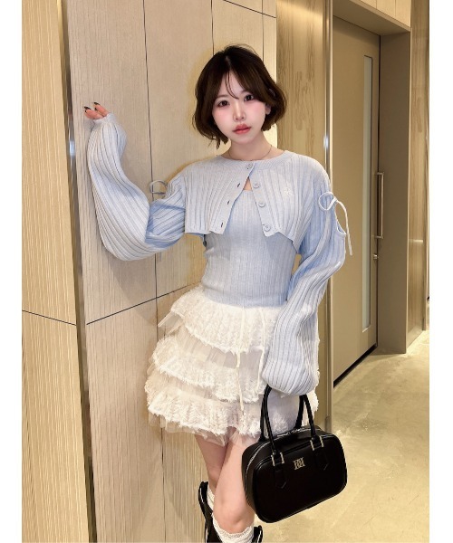 セール】ミックスレースフリルミニスカート（スカート）｜Darich