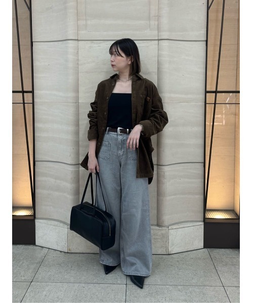 【新作】Mila Owen パッチポケットデザインバギーデニムパンツ パッチポケットデザインバギーデニムパンツ(デニムパンツ