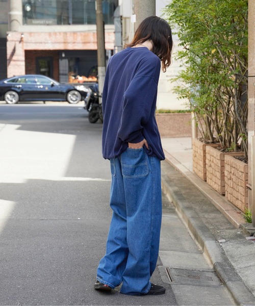 クロネコ発送　美品　GRAMICCI グラミチ　ダークブルー デニムパンツ GRAMICCI グラミチ Gramicci デニムルーズテーパードパンツ