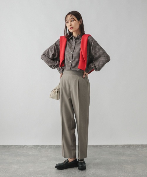 GLOBAL WORK(グローバルワーク)の「チェックシャツ長袖/579509(シャツ/ブラウス・レディース・ブルー系その他/ブラウン系その他/ブラック系その他/ブラウン系その他7・FREE)」の19枚目の写真