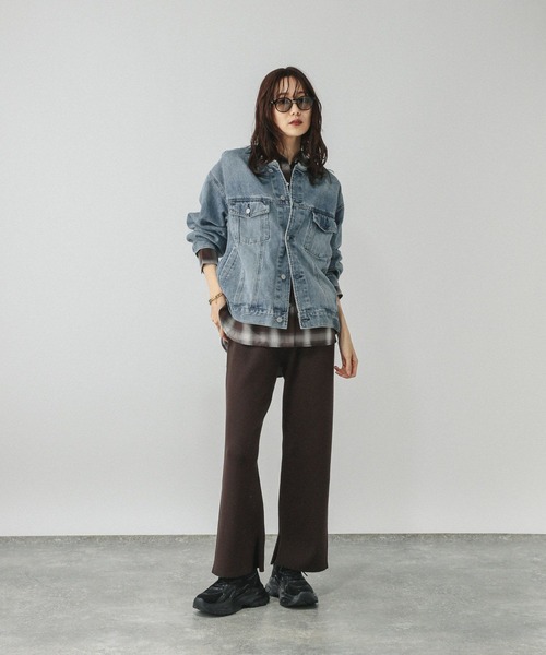 GLOBAL WORK(グローバルワーク)の「チェックシャツ長袖/579509(シャツ/ブラウス・レディース・ブルー系その他/ブラウン系その他/ブラック系その他/ブラウン系その他7・FREE)」の22枚目の写真