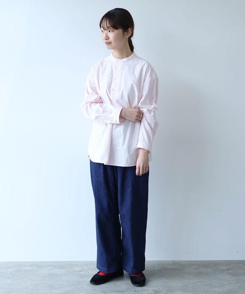 bulle de savon(ビュルデサボン)の「△8oz ムラ糸デニム パンツ(デニムパンツ・レディース・ネイビー・FREE)」の7枚目の写真