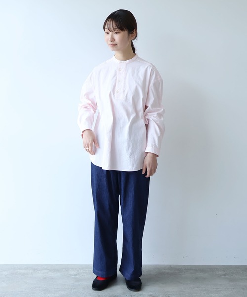 bulle de savon(ビュルデサボン)の「△8oz ムラ糸デニム パンツ(デニムパンツ・レディース・ネイビー・FREE)」の8枚目の写真