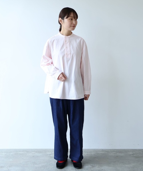 bulle de savon(ビュルデサボン)の「△8oz ムラ糸デニム パンツ(デニムパンツ・レディース・ネイビー・FREE)」の10枚目の写真