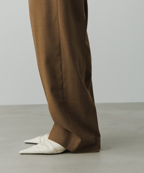 ADAM ET ROPE'（アダムエロペ）の「【EMOELLE】ベルテッドスラックス（スラックス・レディース・グレー系その他/イエロー系その他3・36/38）」の9枚目の写真