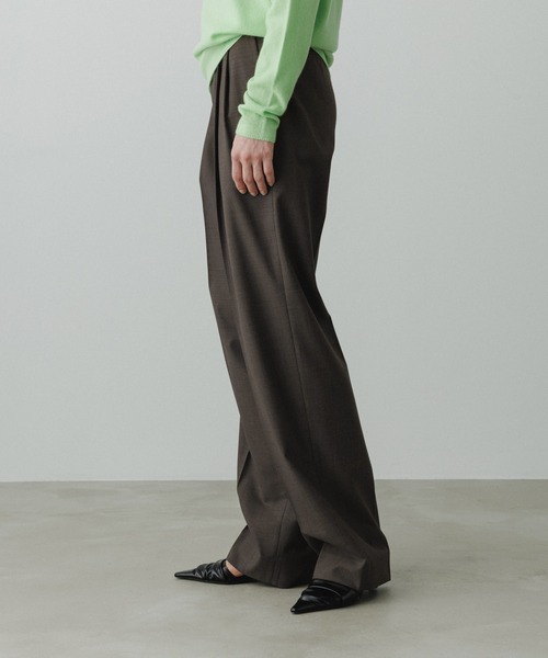 ADAM ET ROPE'（アダムエロペ）の「【EMOELLE】ベルテッドスラックス（スラックス・レディース・グレー系その他/イエロー系その他3・36/38）」の11枚目の写真