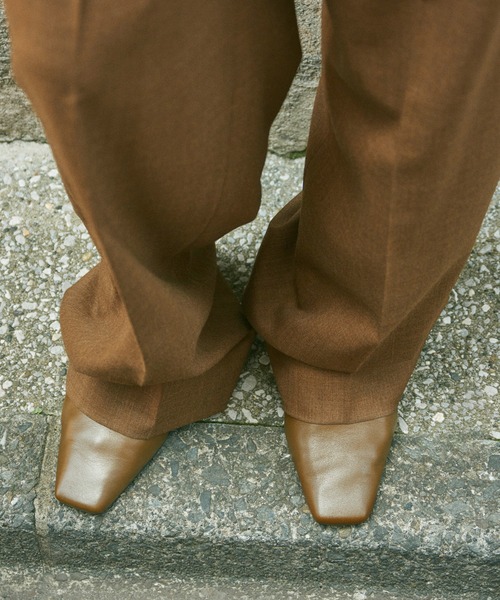 ADAM ET ROPE'（アダムエロペ）の「【EMOELLE】ベルテッドスラックス（スラックス・レディース・グレー系その他/イエロー系その他3・36/38）」の12枚目の写真