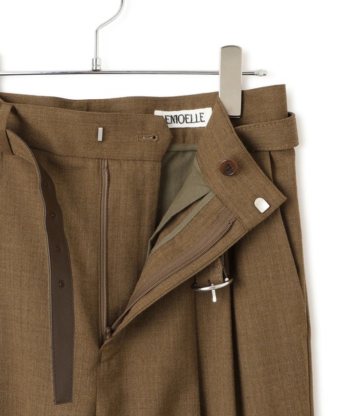 ADAM ET ROPE'（アダムエロペ）の「【EMOELLE】ベルテッドスラックス（スラックス・レディース・グレー系その他/イエロー系その他3・36/38）」の19枚目の写真