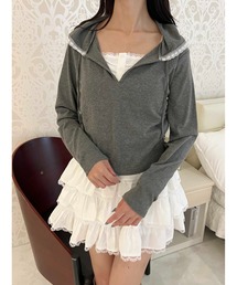 PHILLY | フェイクレイヤードカットパーカー(パーカー)