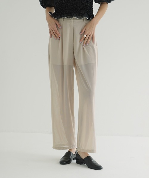 セール】SHEER TUCK PANTS（その他パンツ）｜CLANE（クラネ）の