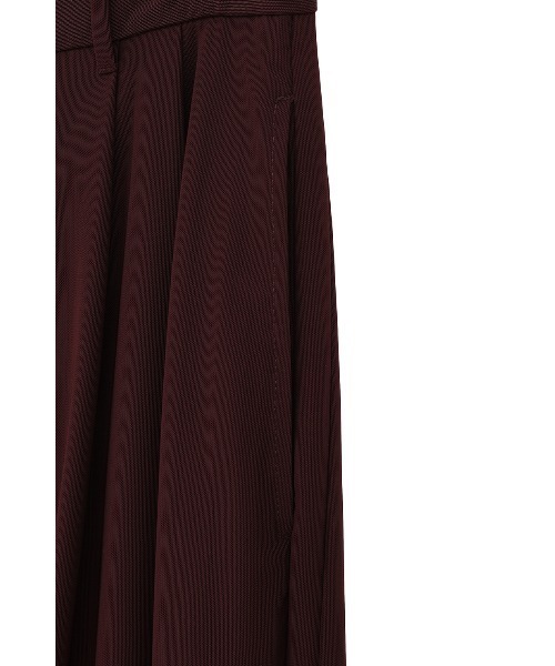 CLANE（クラネ）の「SHEER TUCK PANTS（その他パンツ・レディース・ボルドー/ブラック/アイボリー・0/1/2）」の8枚目の写真