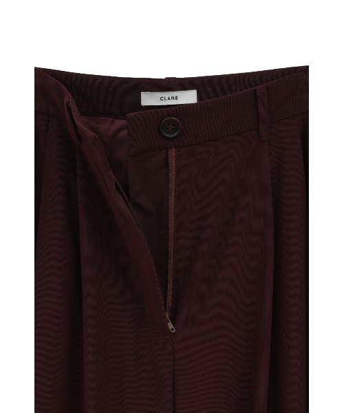 CLANE（クラネ）の「SHEER TUCK PANTS（その他パンツ・レディース・ボルドー/ブラック/アイボリー・0/1/2）」の7枚目の写真