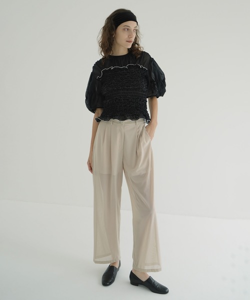 セール】SHEER TUCK PANTS（その他パンツ）｜CLANE（クラネ）の