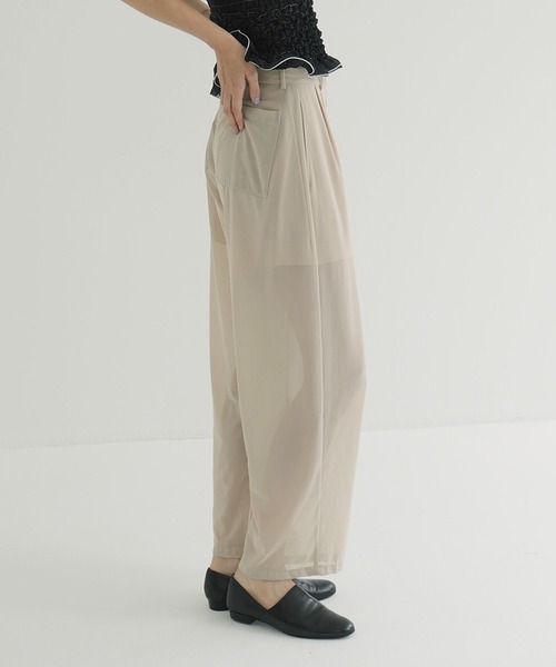 セール】SHEER TUCK PANTS（その他パンツ）｜CLANE（クラネ）の