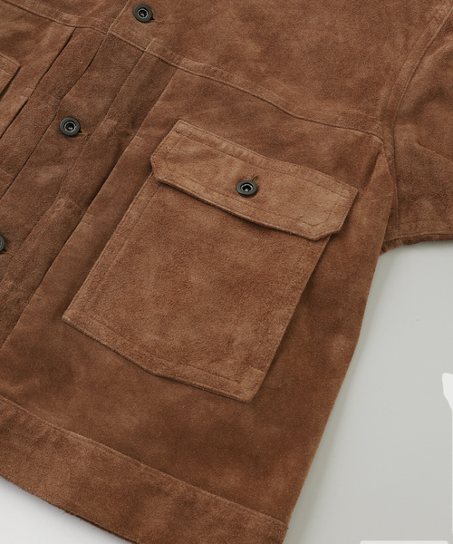 A LEATHER（エーレザー）の「A LEATHER / エーレザー TRUCKER JACKET