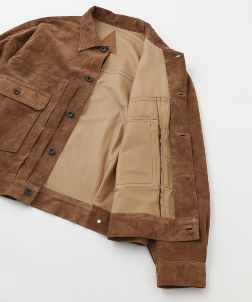 A LEATHER(エーレザー)の「A LEATHER / エーレザー TRUCKER JACKET A LEATHER(エーレザー)の「A LEATHER / エーレザー TRUCKER JACKET