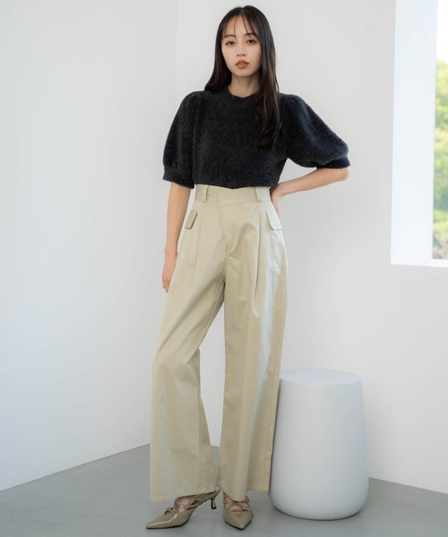 NOELA(ノエラ)の「【販路限定カラーあり】ラメシャギーニット(ニット/セーター・レディース・ブラック/オフホワイト/シルバー/ベージュ・フリー)」の9枚目の写真