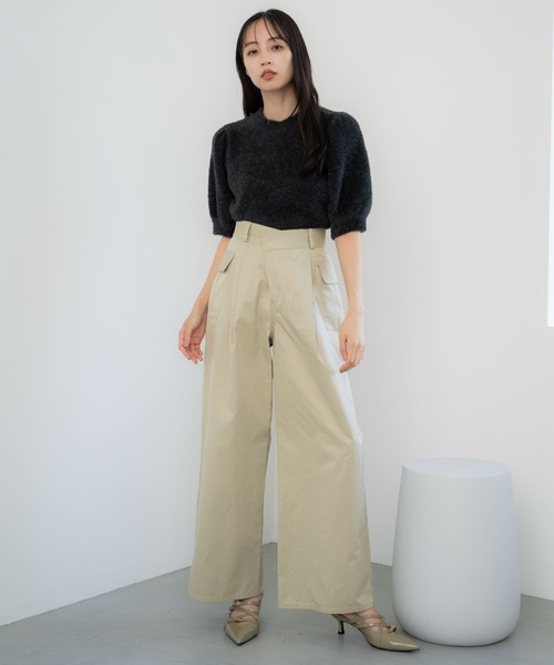 NOELA(ノエラ)の「【販路限定カラーあり】ラメシャギーニット(ニット/セーター・レディース・ブラック/オフホワイト/シルバー/ベージュ・フリー)」の10枚目の写真