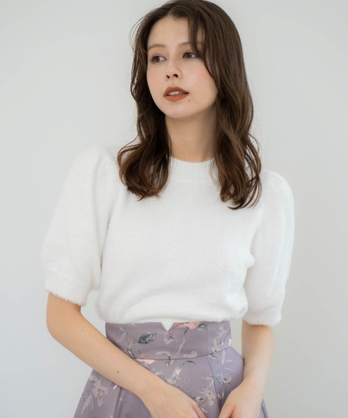 NOELA(ノエラ)の「【販路限定カラーあり】ラメシャギーニット(ニット/セーター・レディース・ブラック/オフホワイト/シルバー/ベージュ・フリー)」の11枚目の写真