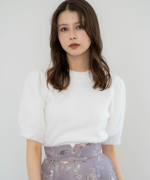 NOELA(ノエラ)の「【販路限定カラーあり】ラメシャギーニット(ニット/セーター・レディース・ブラック/オフホワイト/シルバー/ベージュ・フリー)」の13枚目の写真