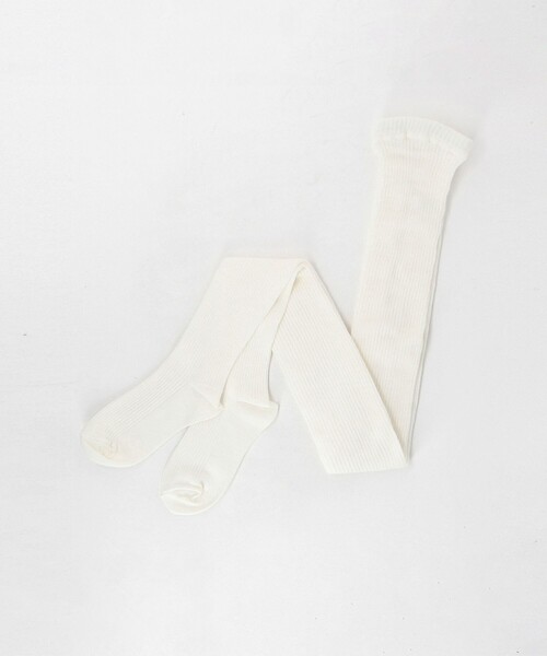 Steven Alan（スティーブンアラン）の「＜Steven Alan＞リブ タイツ（タイツ/ストッキング・レディース・ブラック/オフホワイト/グレー系・FREE）」の2枚目の写真