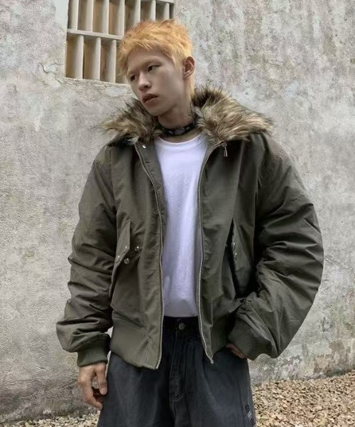 セール】【2025 AW 新作】フェイクファー着脱可能 ミリタリー