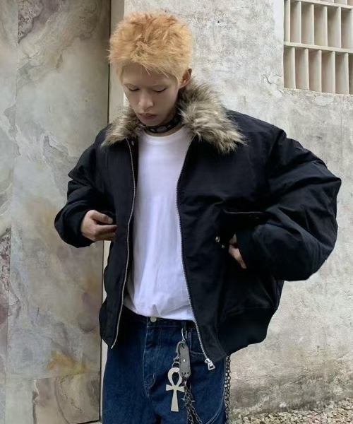 セール】【2025 AW 新作】フェイクファー着脱可能 ミリタリー