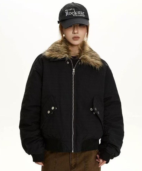 セール】【2025 AW 新作】フェイクファー着脱可能 ミリタリー