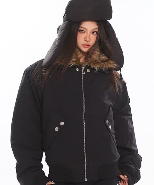 セール】【2025 AW 新作】フェイクファー着脱可能 ミリタリー