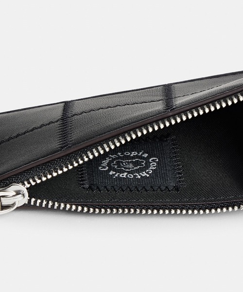 ジップ カード ケース・キー リング・チェッカーボード アップクラフト