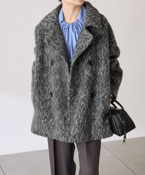 シャギースタンドネックコート/WEB限定（その他アウター