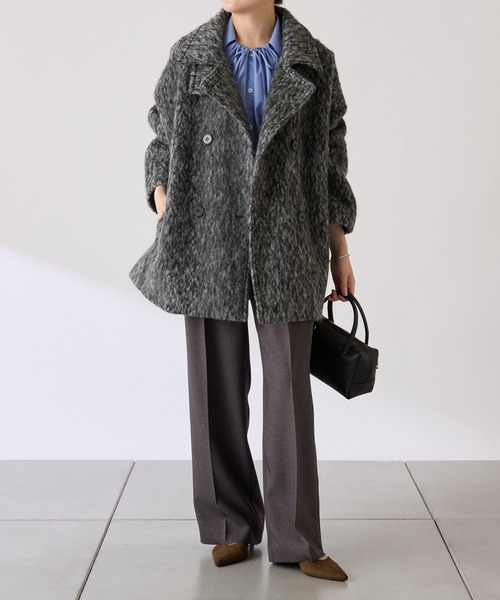 コラージュ ガリャルダガランテ　シャギーコート　チャコールグレー COLLAGE GALLARDAGALANTE（コラージュガリャルダガランテ）の