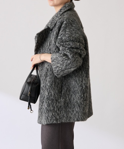 シャギースタンドネックコート/WEB限定（その他アウター