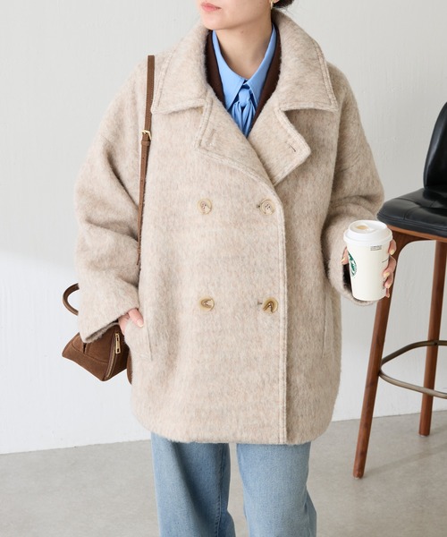 セール】シャギースタンドネックコート/WEB限定（その他アウター