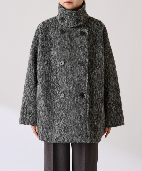 シャギースタンドネックコート/WEB限定（その他アウター）｜COLLAGE