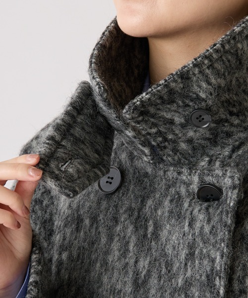 COLLAGE GALLARDAGALANTE（コラージュガリャルダガランテ）の「シャギースタンドネックコート/WEB限定（その他アウター・レディース・チャコールグレー/ライトグレー/ベージュ・FREE）」の21枚目の写真