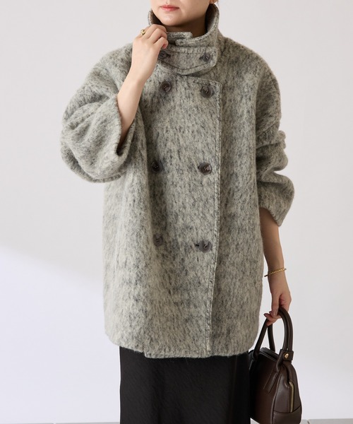 セール】シャギースタンドネックコート/WEB限定（その他アウター