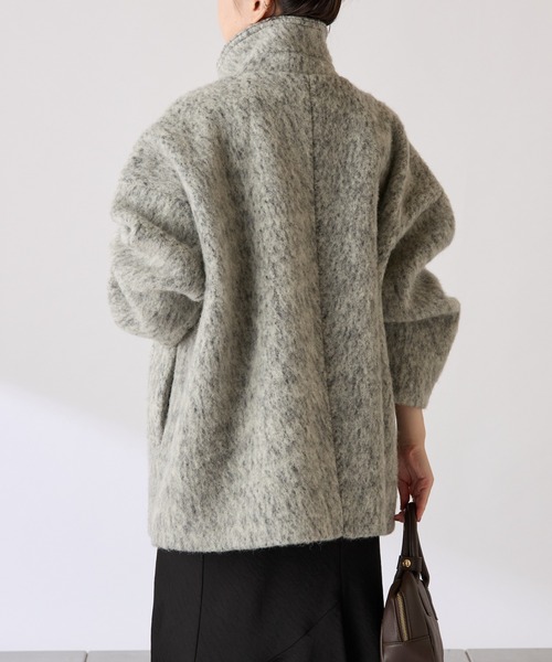 シャギースタンドネックコート/WEB限定（その他アウター