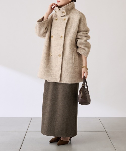 シャギースタンドネックコート/WEB限定（その他アウター）｜COLLAGE