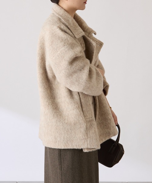 シャギースタンドネックコート/WEB限定（その他アウター）｜COLLAGE
