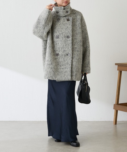 シャギースタンドネックコート/WEB限定（その他アウター）｜COLLAGE