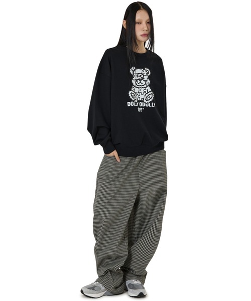 OY（オーワイ）の「『OY/オーワイ』PUZZLE DOLLY CREWNECK/パズルドリー クルーネック（スウェット・レディース・ホワイト/ブラック・L/M）」の6枚目の写真