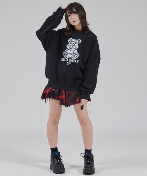 OY(オーワイ)の「『OY/オーワイ』PUZZLE DOLLY CREWNECK/パズルドリー クルーネック(スウェット・レディース・ホワイト/ブラック・L/M)」の16枚目の写真