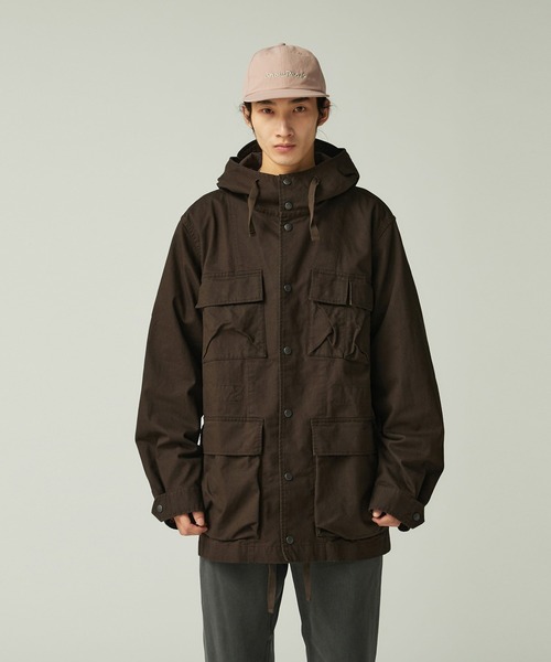 Snow Peak(スノーピーク)の「Snow Peak / TAKIBI Chino Cargo Jacket TAKIBIチノカーゴジャケット(ミリタリージャケット・メンズ・ダークブラウン/ブラック・L/M/XL/S)」の21枚目の写真