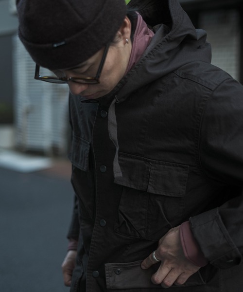 Snow Peak(スノーピーク)の「Snow Peak / TAKIBI Chino Cargo Jacket TAKIBIチノカーゴジャケット(ミリタリージャケット・メンズ・ダークブラウン/ブラック・L/M/XL/S)」の8枚目の写真