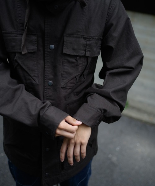 Snow Peak(スノーピーク)の「Snow Peak / TAKIBI Chino Cargo Jacket TAKIBIチノカーゴジャケット(ミリタリージャケット・メンズ・ダークブラウン/ブラック・L/M/XL/S)」の13枚目の写真