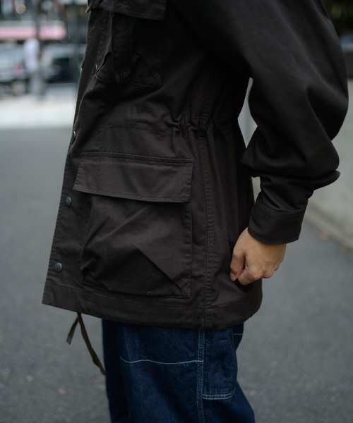 Snow Peak(スノーピーク)の「Snow Peak / TAKIBI Chino Cargo Jacket TAKIBIチノカーゴジャケット(ミリタリージャケット・メンズ・ダークブラウン/ブラック・L/M/XL/S)」の15枚目の写真