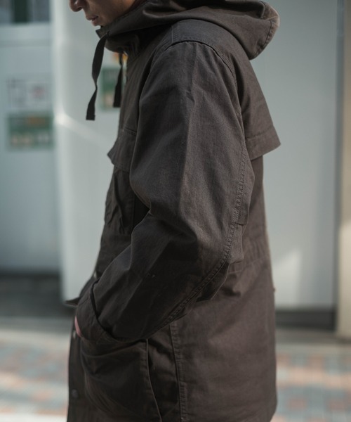 Snow Peak(スノーピーク)の「Snow Peak / TAKIBI Chino Cargo Jacket TAKIBIチノカーゴジャケット(ミリタリージャケット・メンズ・ダークブラウン/ブラック・L/M/XL/S)」の19枚目の写真