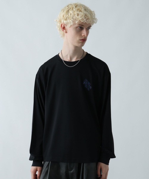 HARE（ハレ）の「【接触冷感】メルトフラワーバックプリントカット(HARE)（Tシャツ/カットソー・メンズ・ブラック/パープル/ホワイト・SMALL/MEDIUM）」の13枚目の写真