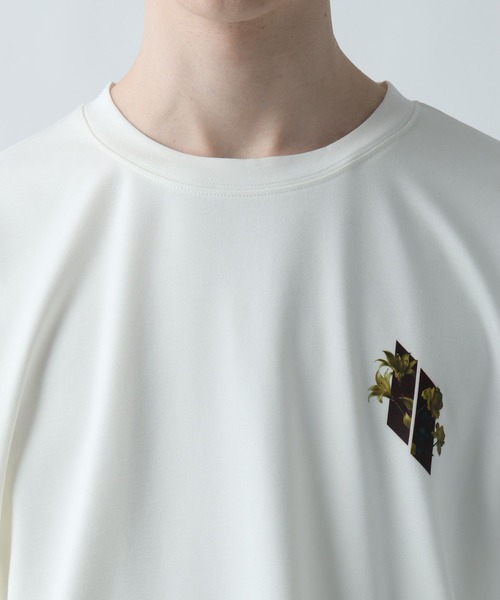 HARE（ハレ）の「【接触冷感】メルトフラワーバックプリントカット(HARE)（Tシャツ/カットソー・メンズ・ブラック/パープル/ホワイト・SMALL/MEDIUM）」の20枚目の写真